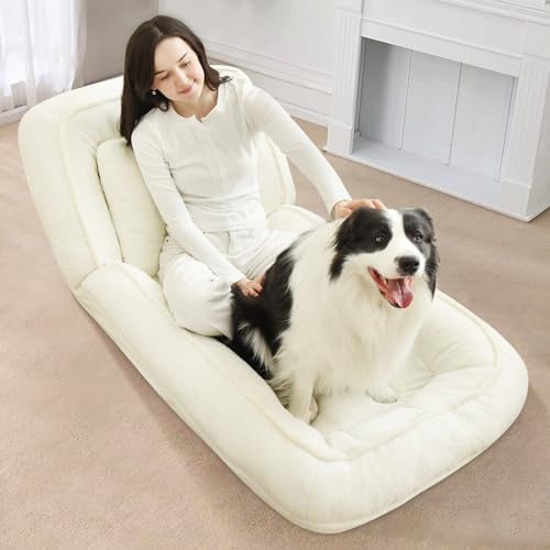 Human-Sized Dog Bed for Adults – Five-Level Adjustable, Comfortable Resting Place for You and Your Pet