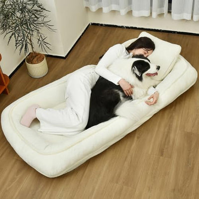 Human-Sized Dog Bed for Adults – Five-Level Adjustable, Comfortable Resting Place for You and Your Pet