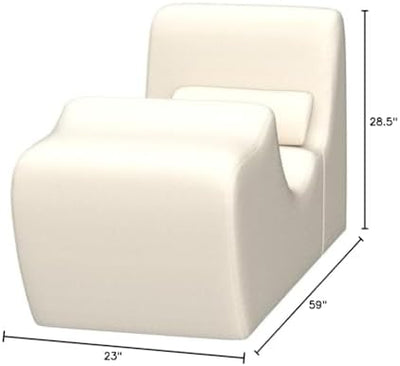 Zero Gravity Lounge Chair with Pressure-Relieving Foam Construction & Easy-Care Cover