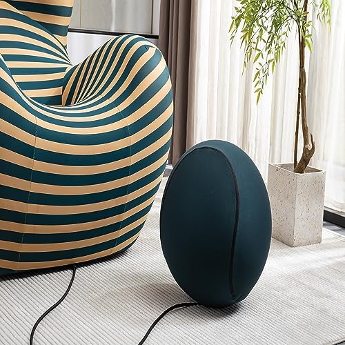 Modern Striped Accent Chair with Ottoman – Comfortable and Vibrant Lounge Seating