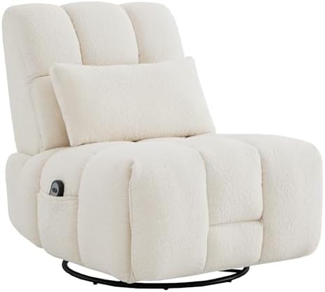 Ultimate Comfort Power Recliner Chair with Swivel & Gliding Function – Ergonomic Design with Adjustable Lumbar Support